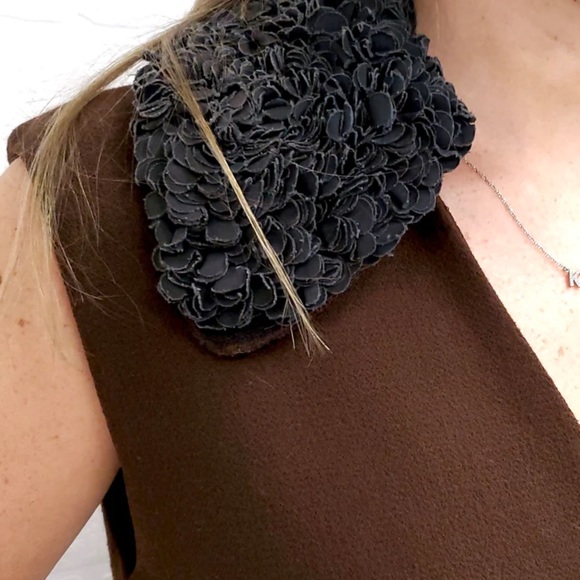 TER ET BANTINE Brown and Green Dress - Size M - Picture 4 of 9